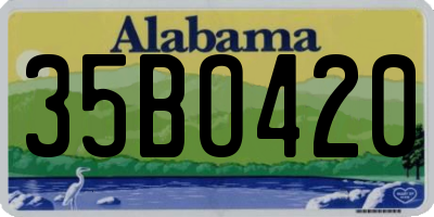 AL license plate 35BO420