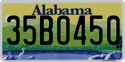 AL license plate 35BO450