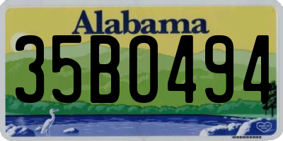 AL license plate 35BO494
