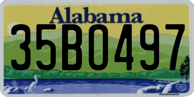 AL license plate 35BO497