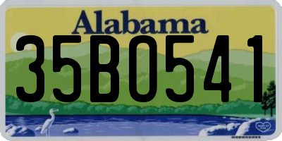AL license plate 35BO541