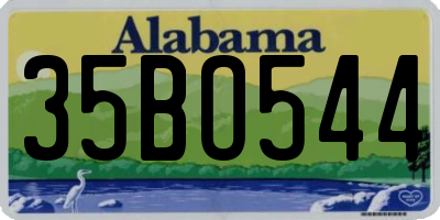 AL license plate 35BO544