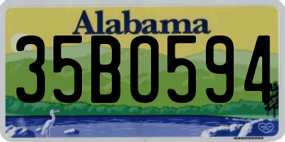 AL license plate 35BO594