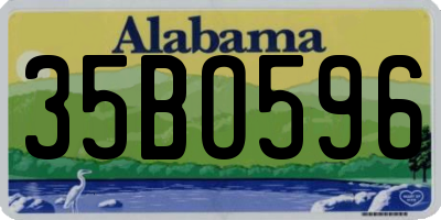AL license plate 35BO596