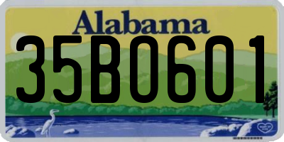 AL license plate 35BO601