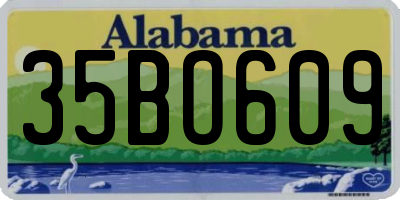 AL license plate 35BO609