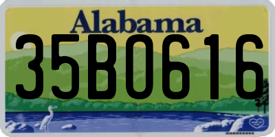 AL license plate 35BO616