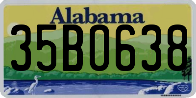 AL license plate 35BO638