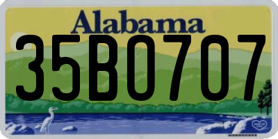 AL license plate 35BO707