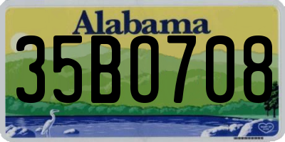 AL license plate 35BO708