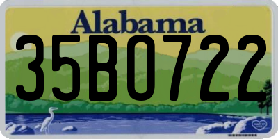 AL license plate 35BO722