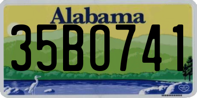 AL license plate 35BO741