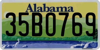 AL license plate 35BO769