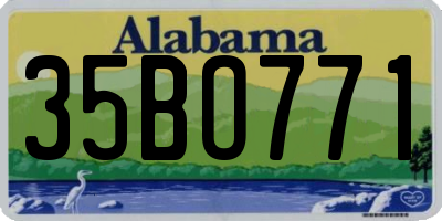 AL license plate 35BO771