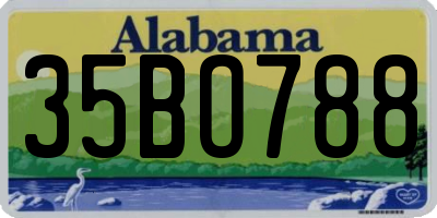 AL license plate 35BO788