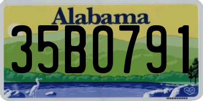 AL license plate 35BO791