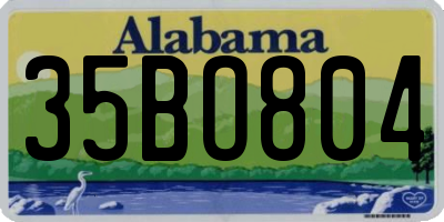 AL license plate 35BO804