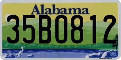 AL license plate 35BO812