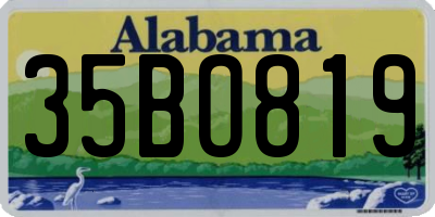 AL license plate 35BO819