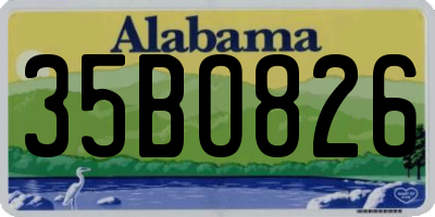 AL license plate 35BO826