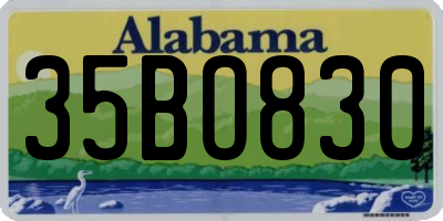 AL license plate 35BO830