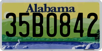 AL license plate 35BO842