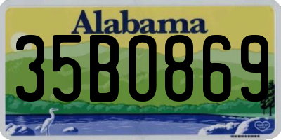 AL license plate 35BO869