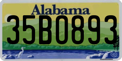 AL license plate 35BO893
