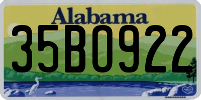 AL license plate 35BO922