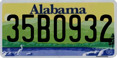 AL license plate 35BO932