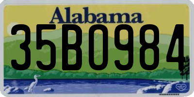 AL license plate 35BO984