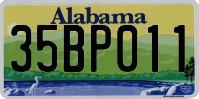 AL license plate 35BP011