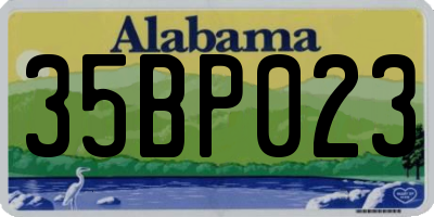 AL license plate 35BP023