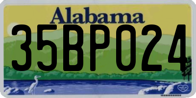 AL license plate 35BP024