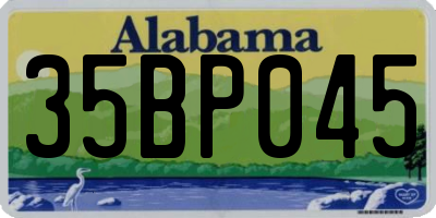 AL license plate 35BP045