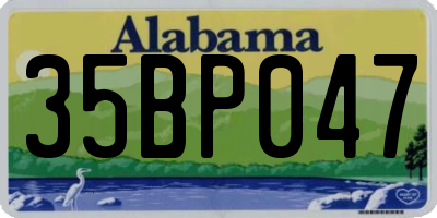 AL license plate 35BP047