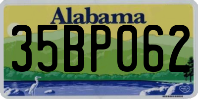 AL license plate 35BP062