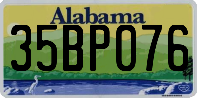 AL license plate 35BP076