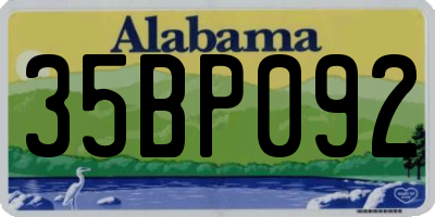 AL license plate 35BP092