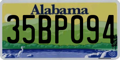 AL license plate 35BP094