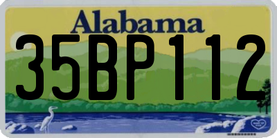 AL license plate 35BP112