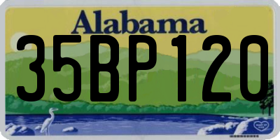 AL license plate 35BP120