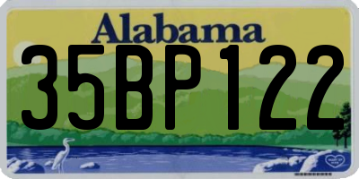 AL license plate 35BP122