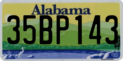 AL license plate 35BP143