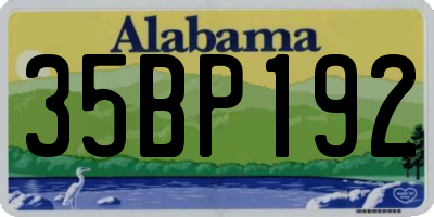 AL license plate 35BP192