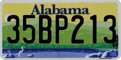 AL license plate 35BP213