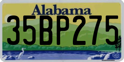 AL license plate 35BP275