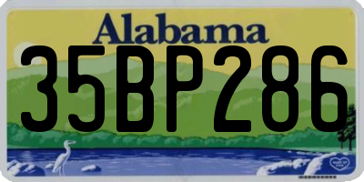 AL license plate 35BP286