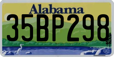 AL license plate 35BP298