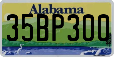 AL license plate 35BP300